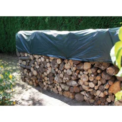 Extra starke Holz-Schutzplane - Holz sofort geschützt