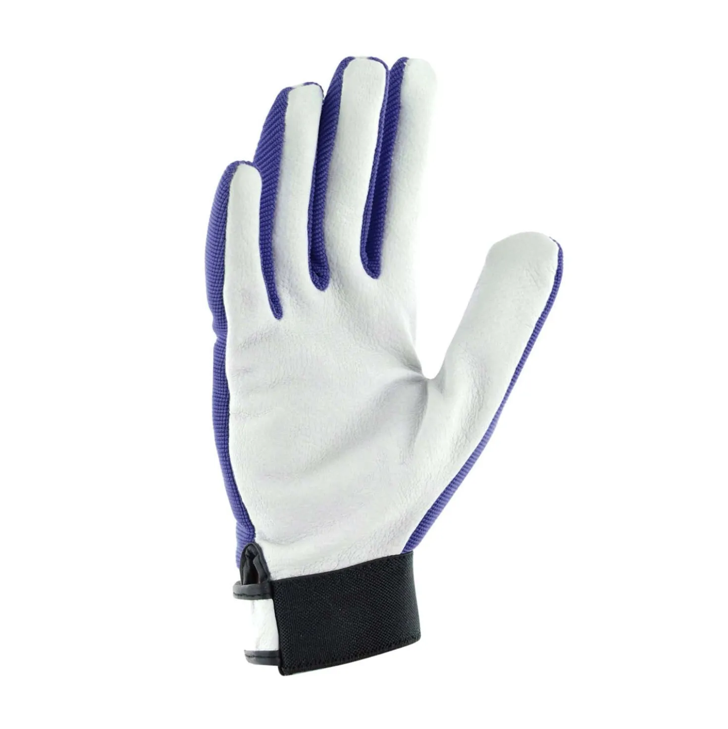 Leder-Gartenhandschuhe marineblau - Schutz für starke Hände